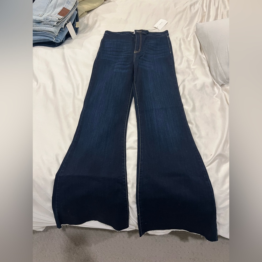 Cello High Rise Flare Jeans - Dark Indigo